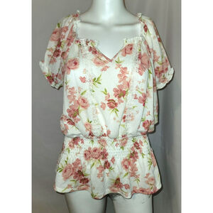 Love + Joy Embroidered Floral Blouse - Size L